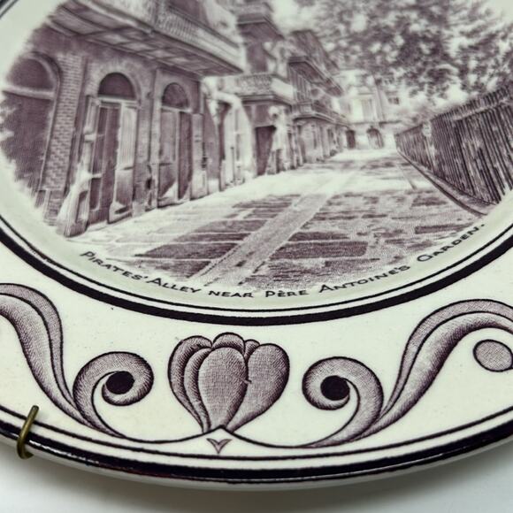 Vintage Scenes of Old New Orleans by Crown Ducal Pirates Alley Collectable Plate - Picture 3 of 10